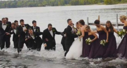 Un mariage qui tombe &agrave; l'eau