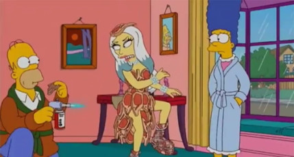Lady Gaga s'invite chez les Simpsons Lady Gaga s'invite chez les Simpsons