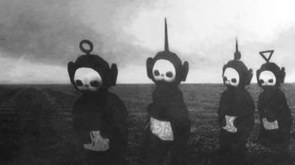 Les T&eacute;l&eacute;tubbies en noir et blanc sont flippants!